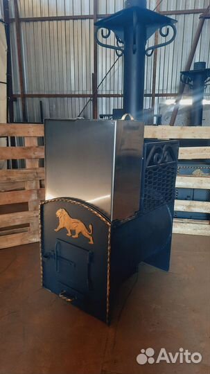 Банная печь из трубы