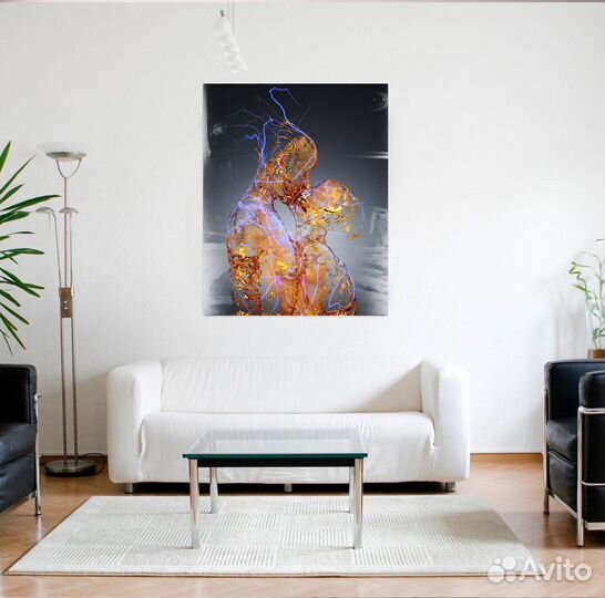 Современная картина на холсте для интерьера