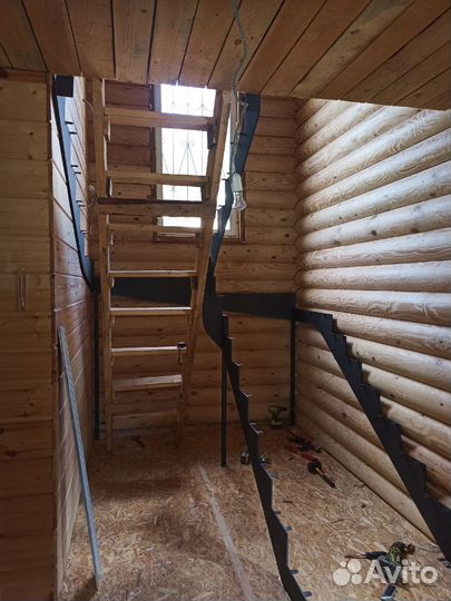 Лестницы металлические, лестницы из дерева