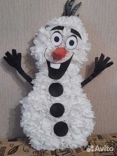 Поделка-снеговик Олаф