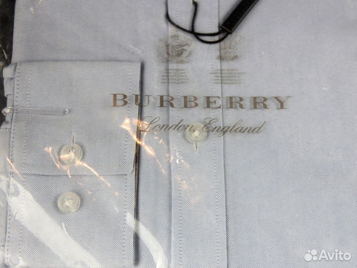 Мужская рубашка Burberry голубая