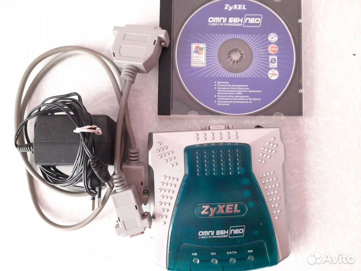 Два модема ZyXel 56k omni
