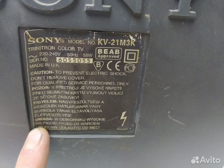 Телевизор, Sony KV -21м3k 21 дюйм
