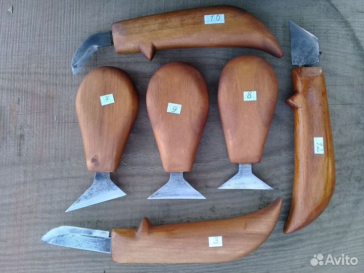 Резцы для резьбы по дереву флажок, топорик, косяк