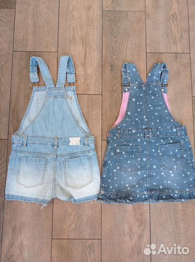 Джинсовый комбинезон, рост 128