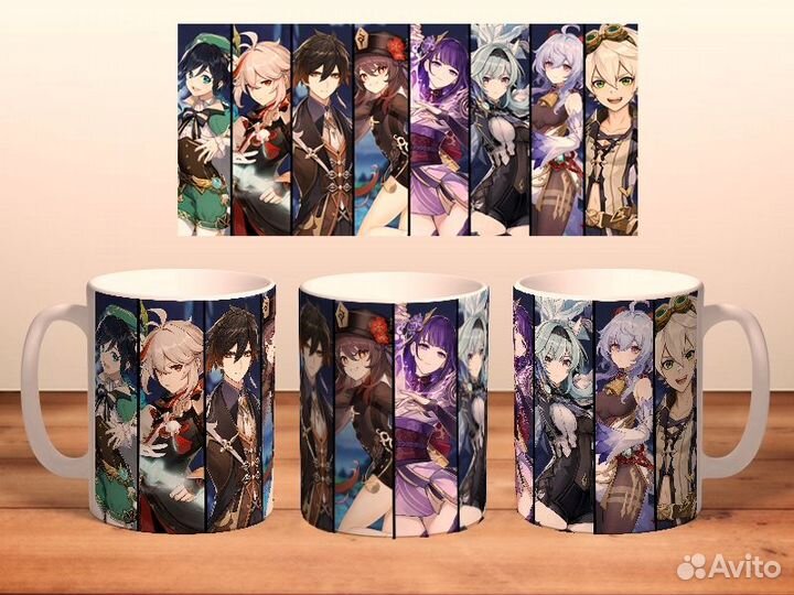 Аниме бокс набор Геншин Импакт Кли и Дилюк