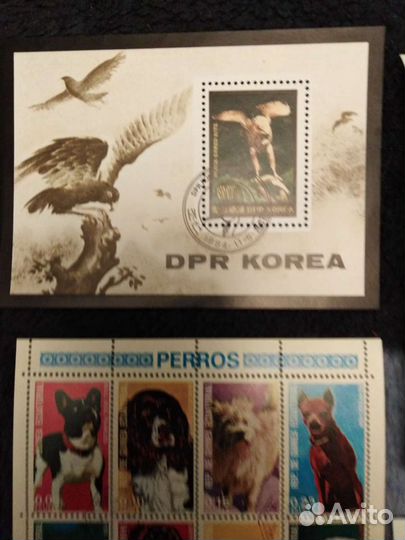 Марки почтовые.Животные.Блоки