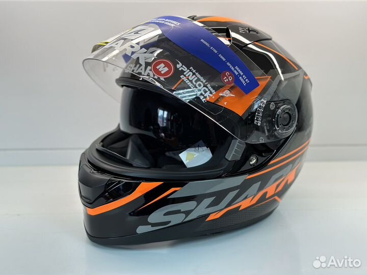 Мотошлем Shark Ridill Phaz оранжевый