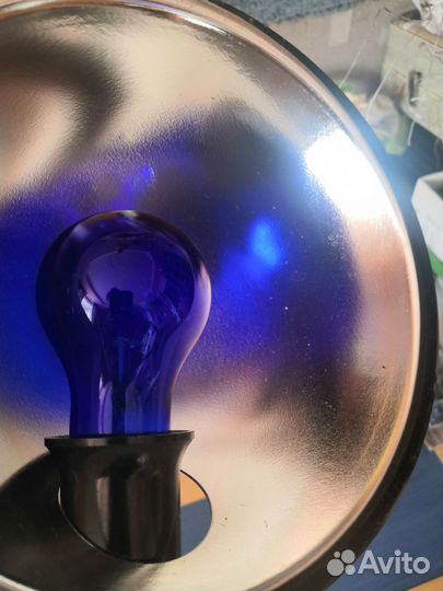 Лампа синяя СССР для прогревания