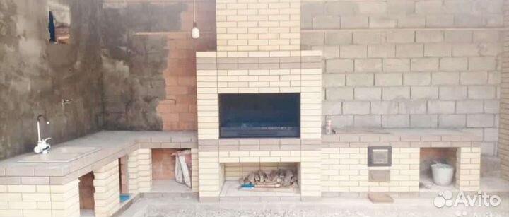 Строительство печей каминов барбекю