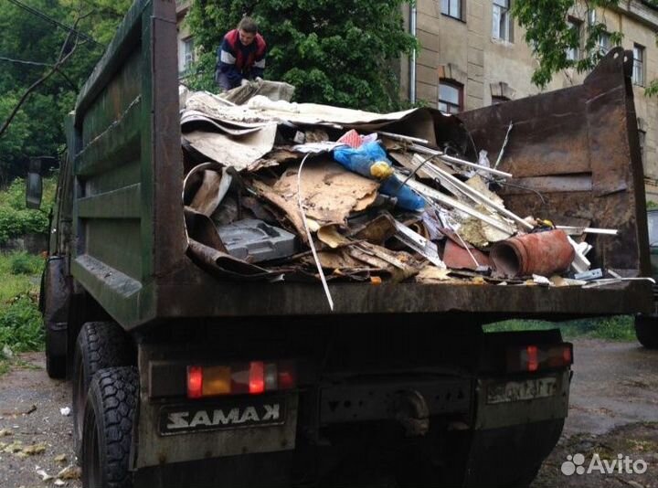 Вывоз мусора, уборка территории, уборка снега