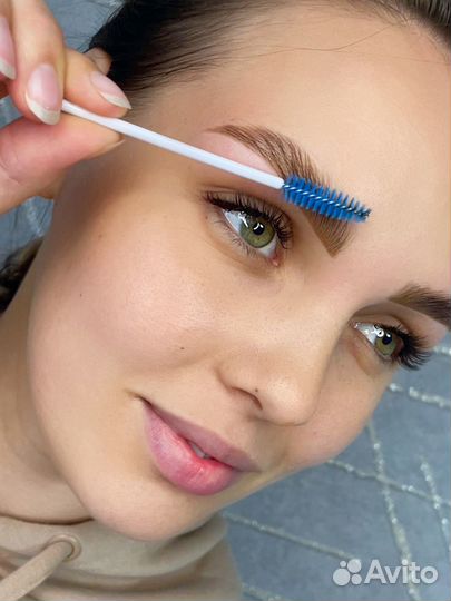 Окрашивание бровей (краска/хна)