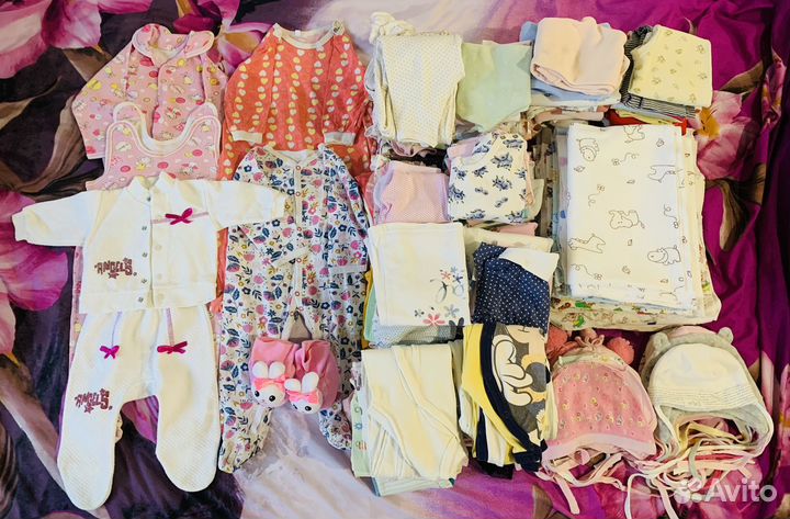 Детские вещи для новорожденных пакетом (девочки)