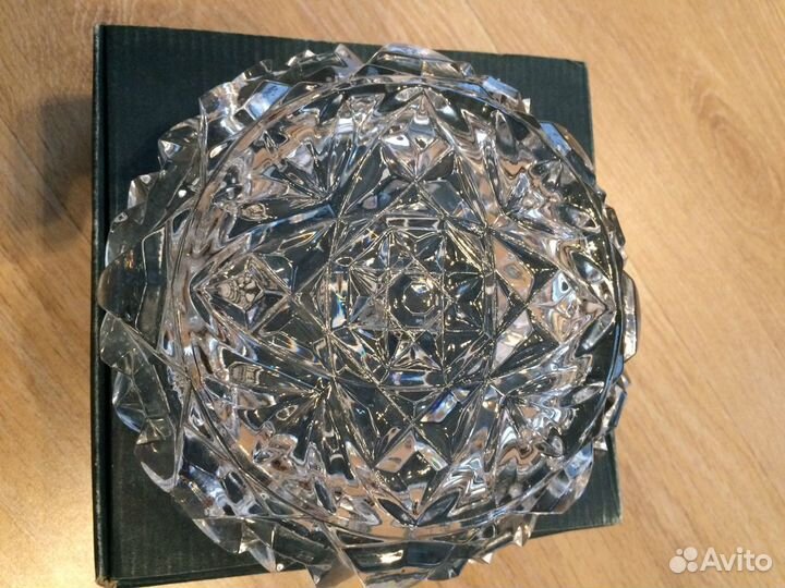 3 хрустальные перельницы 1сталинская и 2 чехослова