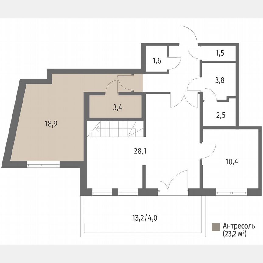 2-к. квартира, 107,5 м², 1/7 эт.