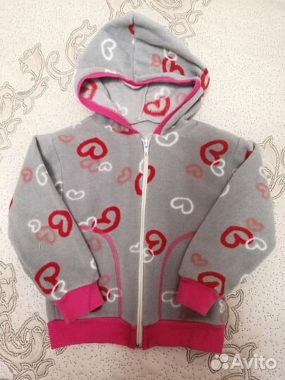 Флисовые толстовки для девочки