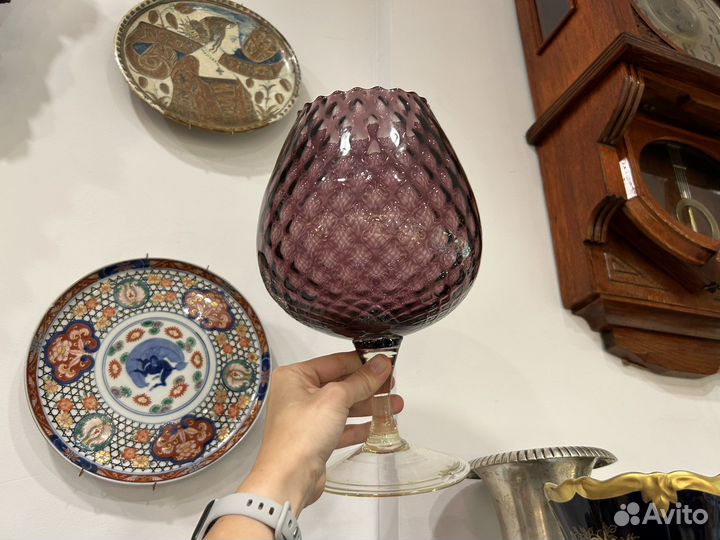 Большая винтажная ваза ГДР