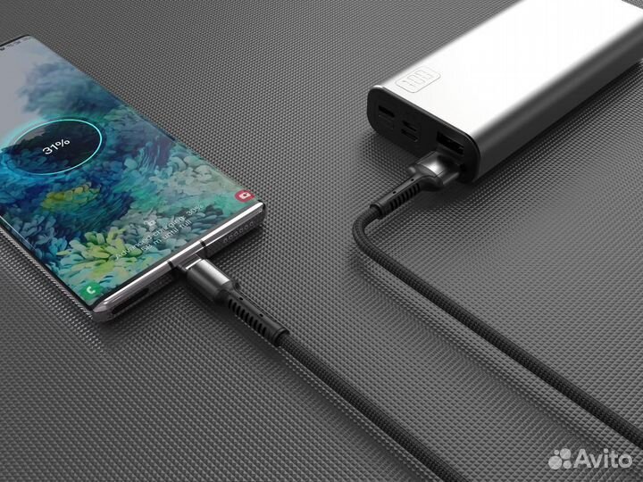 Кабель Smartbuy S26 Lightning 3.0 А, PD,нейл.,1 м