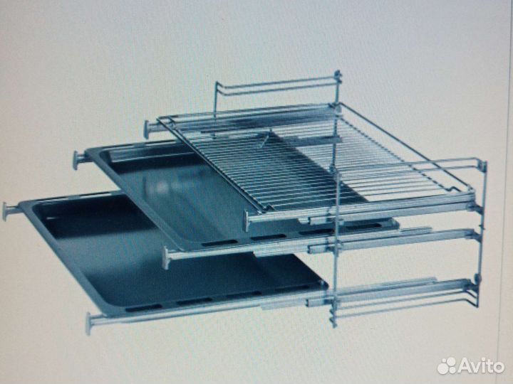 Телескопические направляющие для духовки 3-уровней