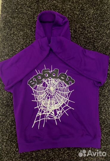 Толстовка spider young thug фиолетовая