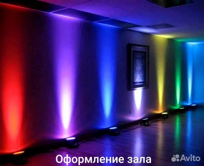Набор светомузыки стробоскоп, лазер, 18LED RGB
