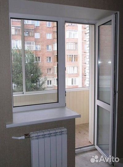 Окно с балконной дверью