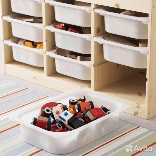 Белый контейнер Труфаст средний IKEA 42*30*10