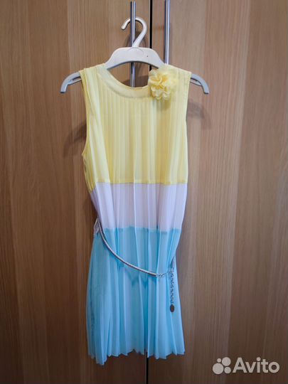 Летнее платье на девочку 10-11 лет