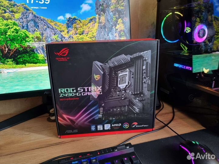 Материнская плата asus z490-g gaming wifi