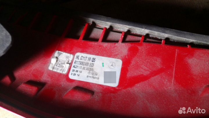 Фонарь задний правый CLA