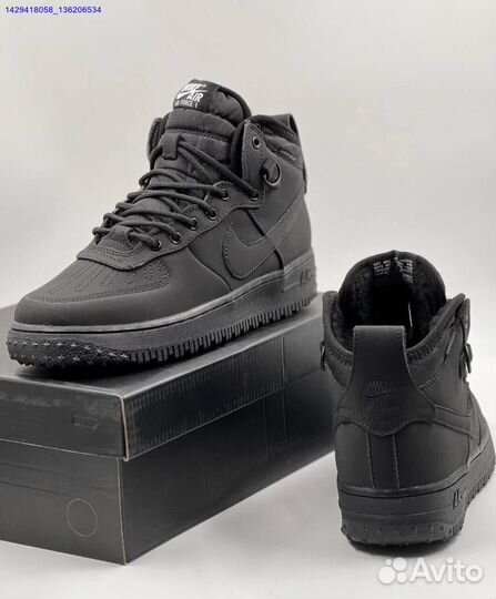 Ботинки Nike Air Force 1 Duckboot (с мехом) (Арт.91698)