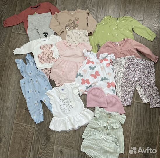 Пакет вещей на девочку 74-80