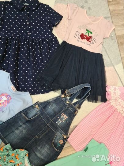 Детские вещи на девочку пакетом 116