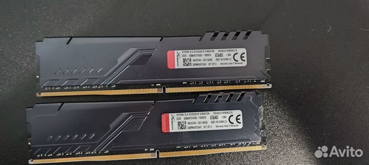 Оперативная память ddr4 hyperx fury 16gb 3200