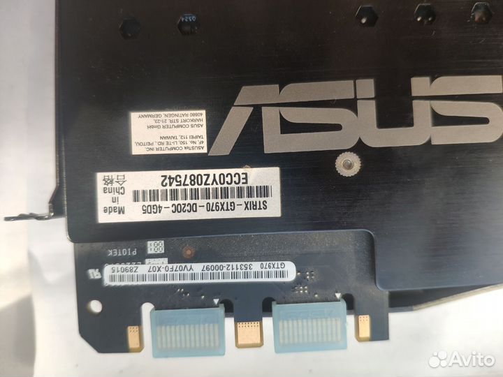 Видеокарта Asus Strix GeForce GTX 970 4Gb