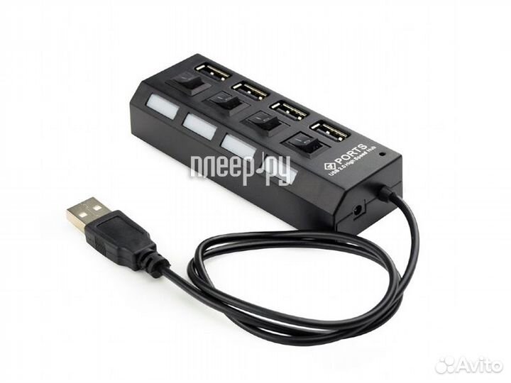 Хаб USB Gembird 4xUSB 2.0 UHB-U2P4-02