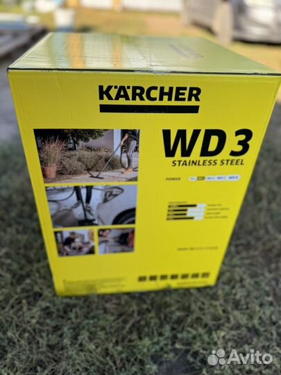 Пылесос karcher WD 3 S, 1000Вт