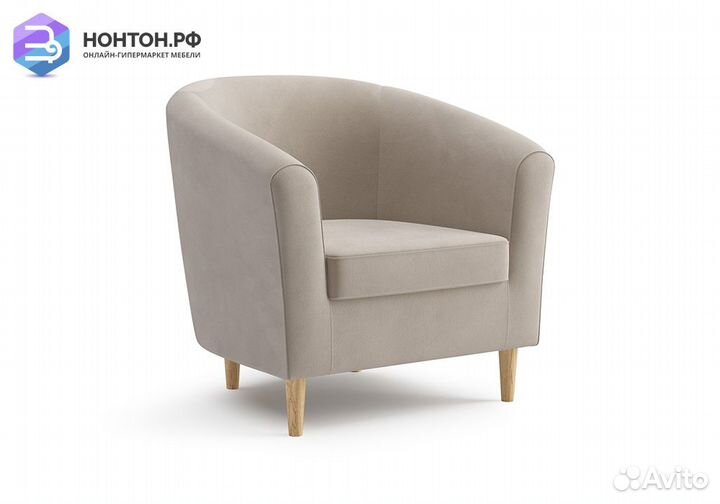 Кресло Вета велюр бежевый