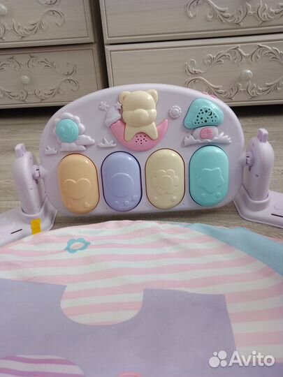 Развивающий коврик с пианино 3в1