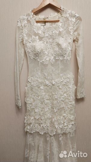 Вечернее или свадебное платье новое размер 40 42