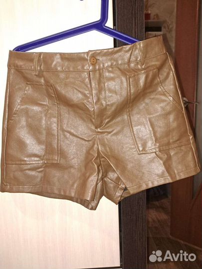 Шорты из эко кожи женские