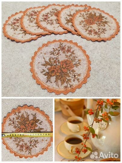 Новые салфетки ручная работа декор интерьера