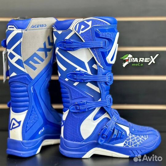 Мотоботы Acerbis x-team blue/White размер 43