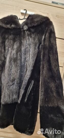 Шуба норковая с мутоном