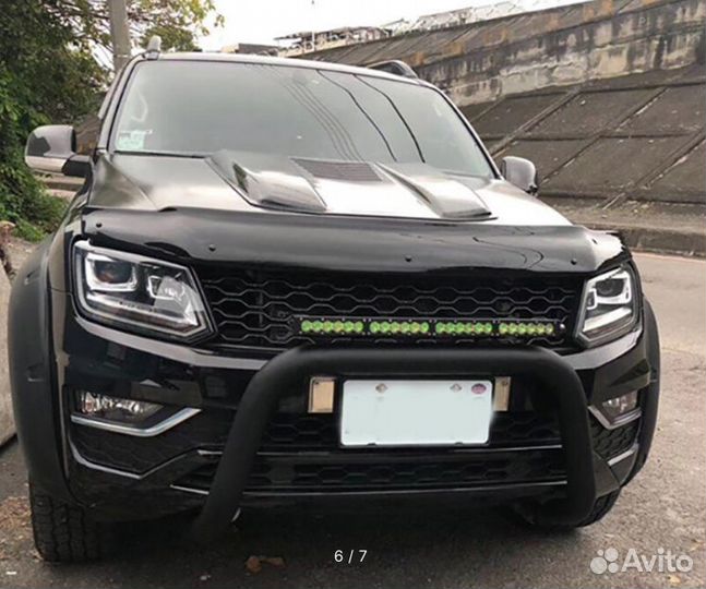 Решетка радиатора Volkswagen Amarok 2016+ (чёрная)