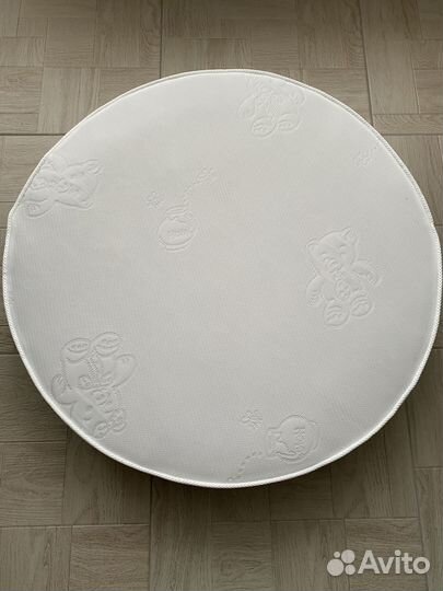 Детский матрасик в круглую кроватку 75*75