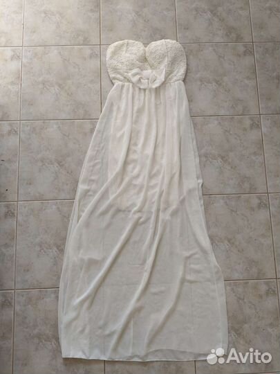 Белое платье 44-46