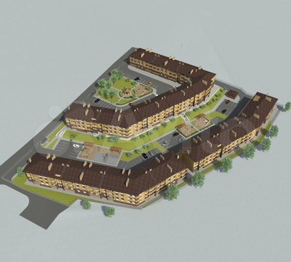 1-к. квартира, 42,5 м², 1/4 эт.