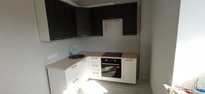 Кухня Селена 1,6*2 м Уни шварц/Андерсен пайн