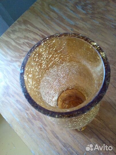 Продам вазу, богемский хрусталь, кракле